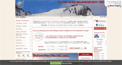 Desktop Screenshot of dolomitesworld.com